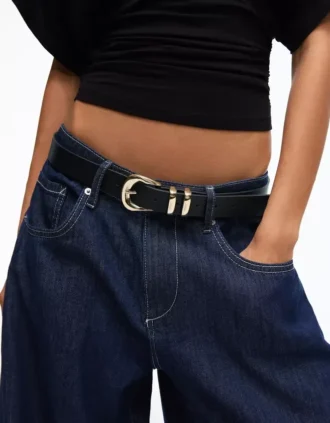 Cinto com fivela em Faux Leather – Acessórios