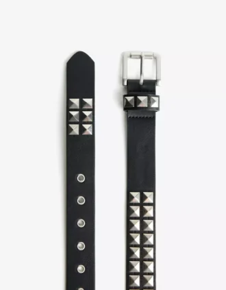 Cinto em Faux Leather com tachas – Acessórios