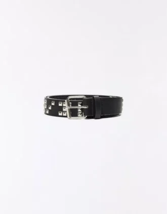 Cinto em Faux Leather com tachas – Acessórios – Homem
