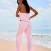 Calças com cintura elástica – Mulher