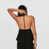 Colete com alças em mistura de linho – #Bershkastyle – Mulher