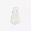 Colete com decote halter em mistura de linho – Mulher