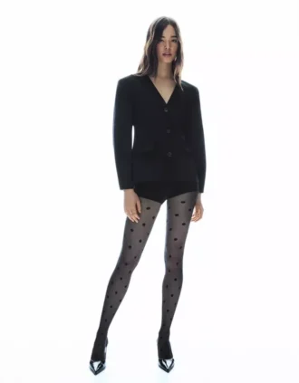 Collants de malha pontilhada – Acessórios