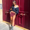 Conjunto de 2 pares de meias caneladas