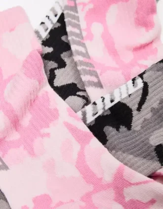 Conjunto de 2 pares de meias estampadas – Acessórios