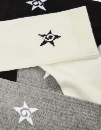 Conjunto de 3 meias Star – Acessórios