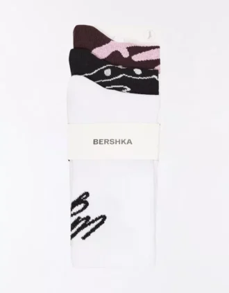 Conjunto de 3 pares de meias estampadas – Acessórios – Homem
