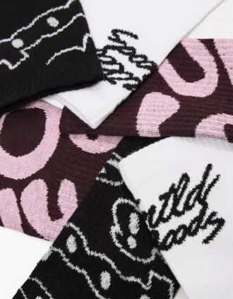 Conjunto de 3 pares de meias estampadas – Acessórios – Homem