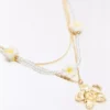 Conjunto de colares florais