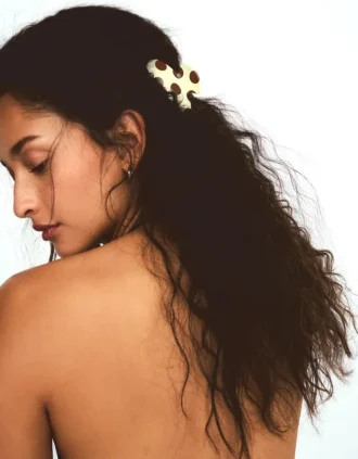 Conjunto de ganchos de cabelo com bolinhas