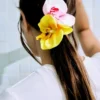Conjunto de ganchos de cabelo com flores