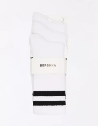 Conjunto de meias desportivas às riscas – Acessórios