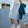 Denim skater bermudas – Calções e bermudas de ganga