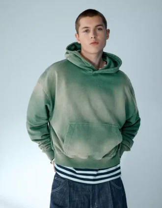 Hoodie com corte largo e efeito desbotado – Sweatshirts e hoodies – Homem
