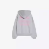 Hoodie Oversize com capuz e fecho, estampado