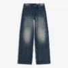 Jeans boyfriend de cintura baixa com bordados – #Bershkastyle – Mulher