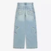 Jeans boyfriend de cintura baixa com estrelas