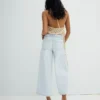 Jeans de cintura alta e perna Wide Leg