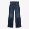 Jeans de cintura baixa com abas – Calças