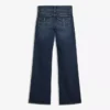Jeans de cintura baixa com abas – Calças