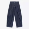 Jeans de cintura baixa com corte balão torcido – Calças