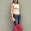 Jeans de cintura baixa com corte bootcut