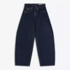 Jeans de cintura baixa e corte largo