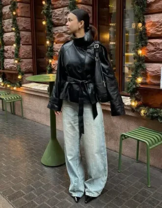 Jeans de cintura baixa e perna Wide Leg – #Bershkastyle – Mulher
