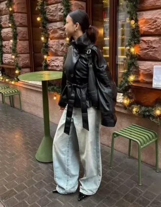 Jeans de cintura baixa e perna Wide Leg – #Bershkastyle – Mulher