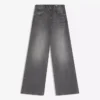 Jeans de ganga boyfriend de veludo cotelê de cintura baixa