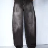 Jeans de ganga largos de cintura baixa