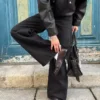 Jeans de perna larga
