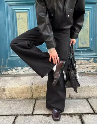 Jeans de perna larga