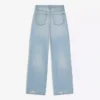 Jeans rasgados, de cintura alta e perna Wide Leg