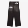 Jeans super largos com bordados