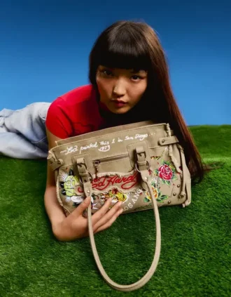 Mala Ed Hardy X Bershka Bolsa