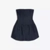 Mini-vestido balão em Denim – Vestidos e jardineiras