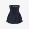 Mini-vestido balão em Denim – Vestidos e jardineiras