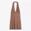 Mini-vestido com alças e tachas