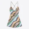 Mini-vestido com decote halter