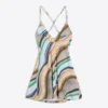Mini-vestido com decote halter