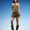 Mini-vestido com decote halter Ed Hardy X Bershka