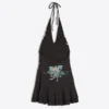 Mini-vestido com decote halter Ed Hardy X Bershka