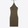 Mini-vestido com decote halter Ed Hardy X Bershka