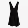 Mini-vestido com folhos em chiffon
