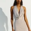 Mini-vestido com laces e lantejoulas
