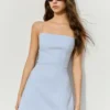 Mini-vestido com laço nas costas