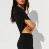 Mini-vestido com recortes