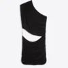 Mini-vestido com recortes