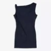 Mini-vestido de Denim com ombros à vista – Vestidos e jardineiras